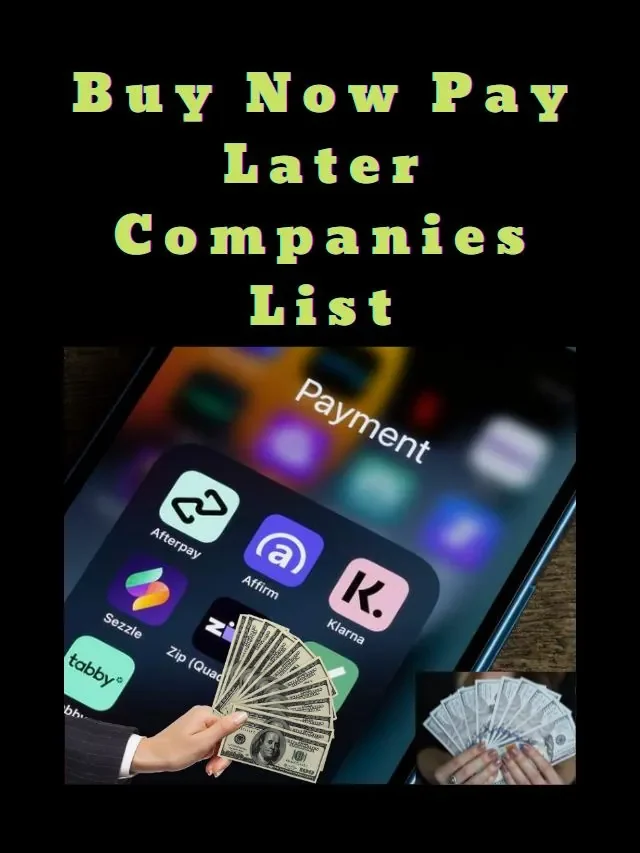 Buy Now Pay Later Companies List