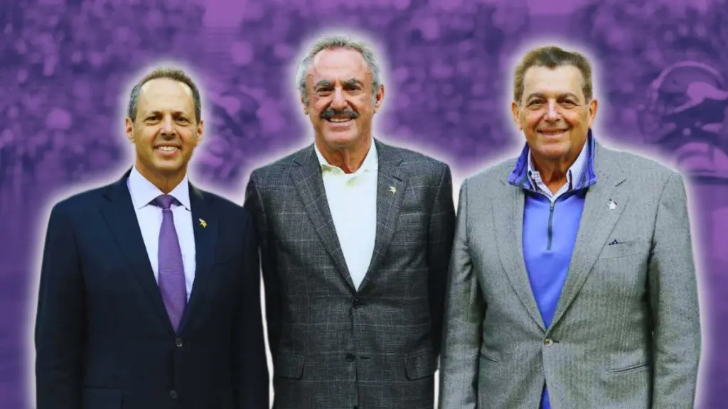 Who is the Owner of Minnesota Vikings? 2 Wilf family, Owner of the Minnesota Vikings (Mark Wilf, Zygi Wilf, and Leonard Wilf)