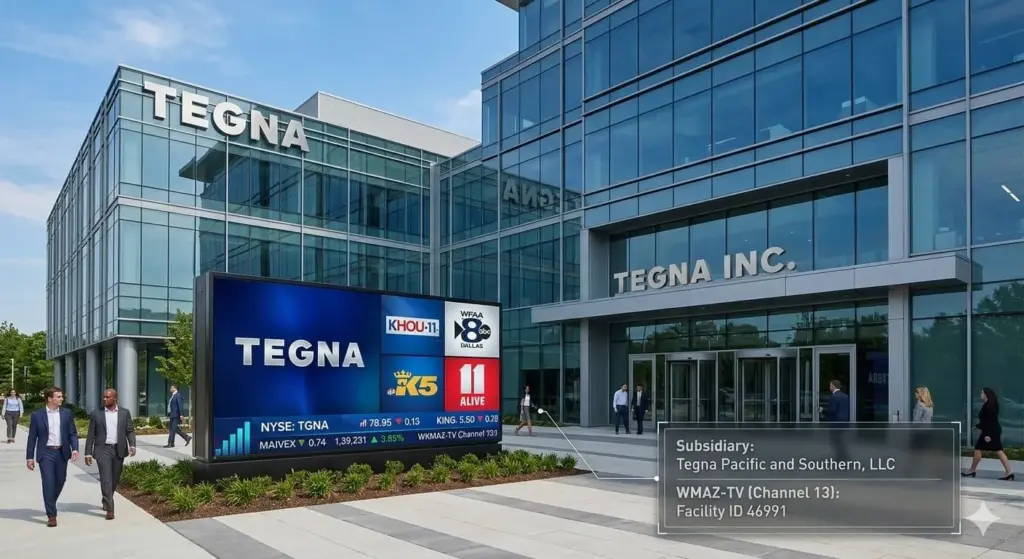 Tegna Inc. is a publicly traded American media company (NYSE TGNA) headquartered in Tysons, Virginia