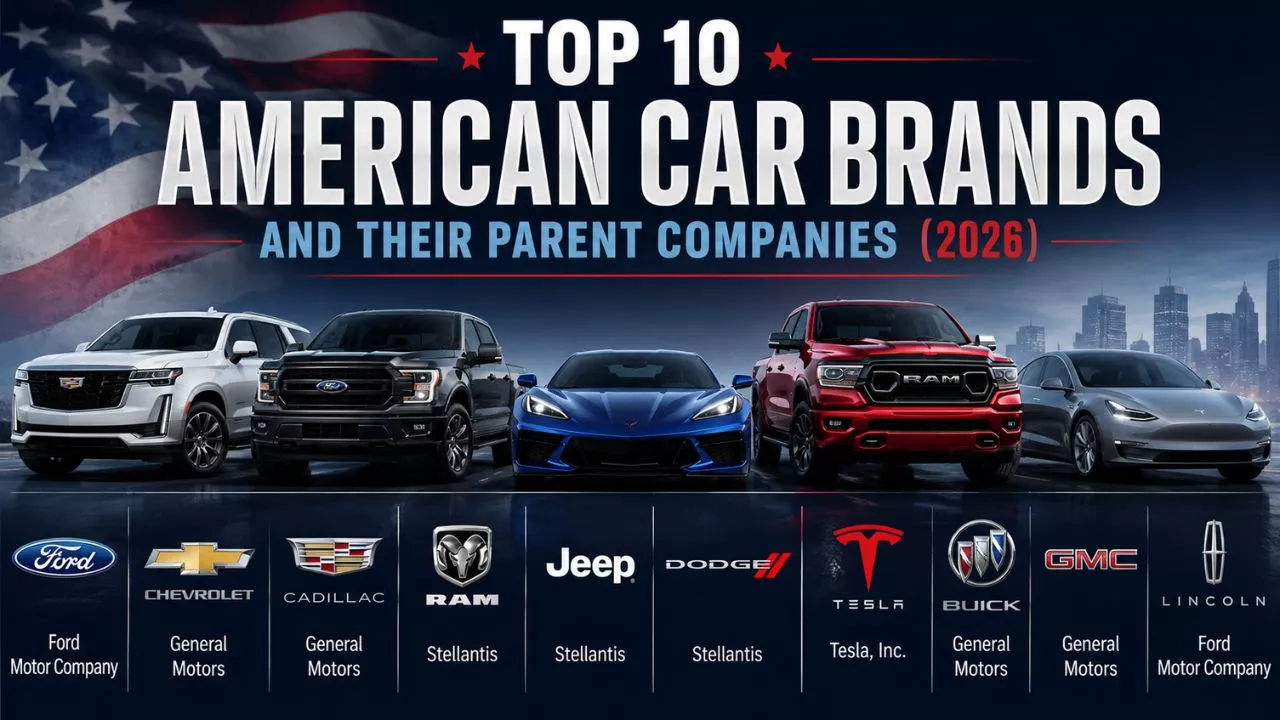 Top 10 American Car Brands and Their Parent Companies (2026)